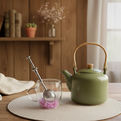 Taza con flores secas de 200 ml