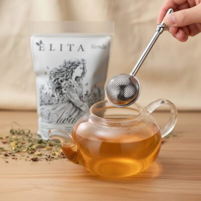 Infusor redondo, colador de té